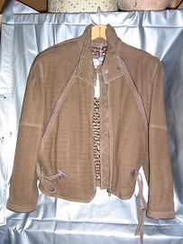 Giubbino in vera pelle scamosciata