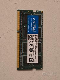 DDR3L 8GB Crucial SODIMM RAM