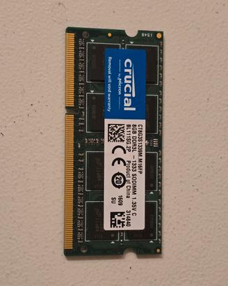 DDR3L 8GB Crucial SODIMM RAM