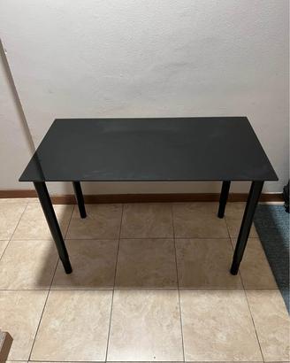 Tavolo vetro nero Glasholm con gambe Olov IKEA