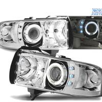 FARI PER DODGE RAM 94-01 LED OCCHI ANGEL CROMATO