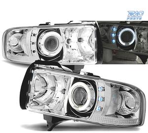 FARI PER DODGE RAM 94-01 LED OCCHI ANGEL CROMATO