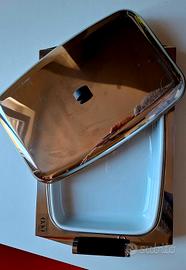 Rostiera o piatto da portata con coperchio in acci