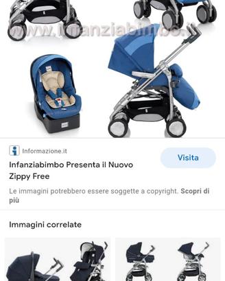 Trio Inglesina colore blu scuro