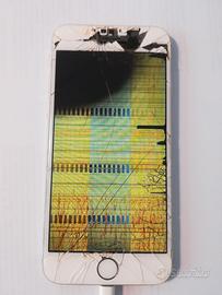 iPhone 6 Silver - 16 GB con schermo rotto