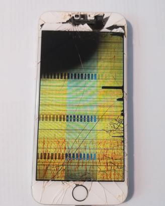 iPhone 6 Silver - 16 GB con schermo rotto