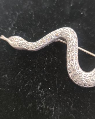 Serpente in argento 925 con zirconi 