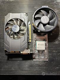 GeForce GTX 960 2gb + AMD Ryzen 5 2600 con ventola