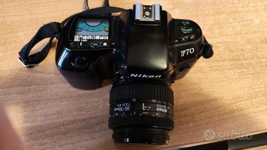 nikon f70 con obiettivi