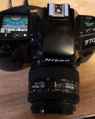 nikon f70 con obiettivi