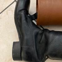 Scarpa,Stivali da cavallo in pelle bicolor