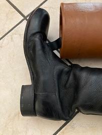 Scarpa,Stivali da cavallo in pelle bicolor