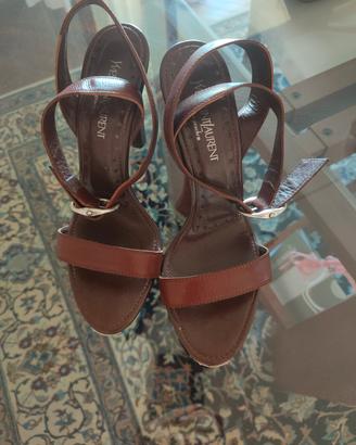 Sandali YSL Rive Gauche vintage anni '90 