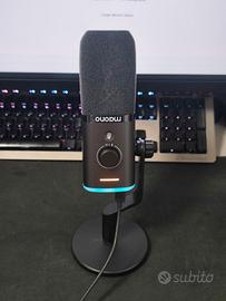 Microfono dinamico wireless e cablato per PC