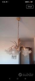 Lampadario elegante dorato 