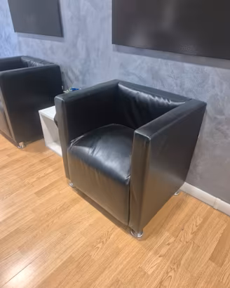 2 Poltrone ecopelle