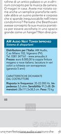 Diffusore AM AUDIO Next Tower Improved
