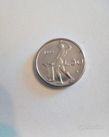 moneta 50 lire piccola "PICCOLA" ITALIA 1995.
