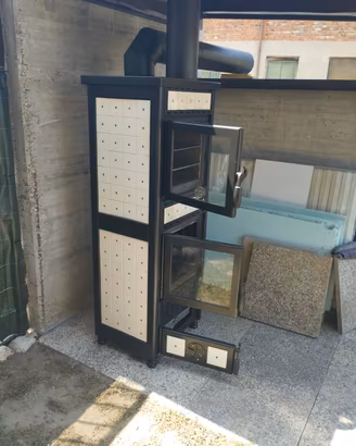 stufa a legna con forno 