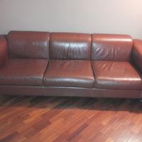 Tecno Divano in pelle 3 posti Borsani D120