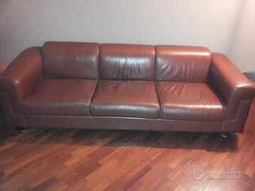 Tecno Divano in pelle 3 posti Borsani D120