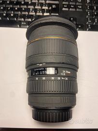 Obiettivo Sigma 24-70 2.8  per Canon