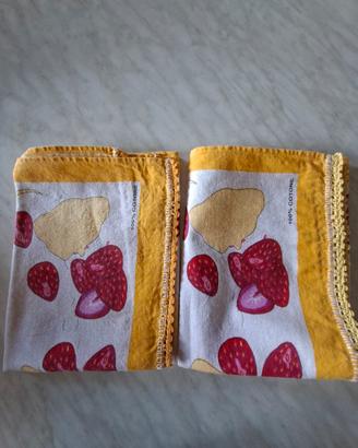  2 strofinacci di cotone 100%