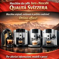 Macchine da caffè Jura e Nescafé–Qualità Svizzera