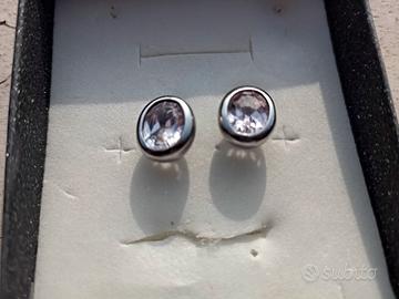 orecchini in argento con ametista