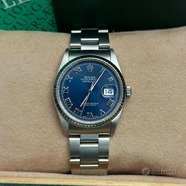 Rolex Datejust 16234 BLU ROMANI FULL SET 1997