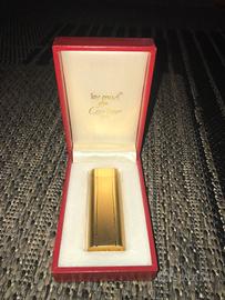 Accendino cartier placato oro anni70