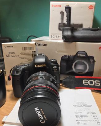 Full Kit: Canon 6D Mark II, 24-70mm f 2.8 L, Batte