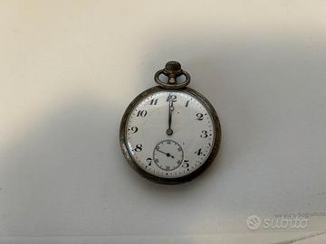 Orologio tasca in argento 800