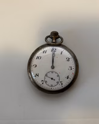 Orologio tasca in argento 800