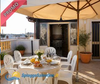 Villetta al1°Piano ampio Terrazzo 300mt MARE 30/08