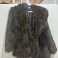 Eco pelliccia con cintura