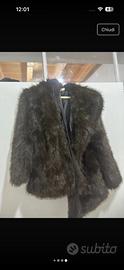 Eco pelliccia con cintura