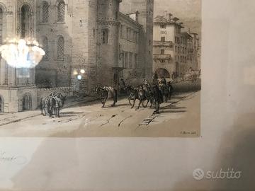 Trento cattedrale di San Vigilio, litografia