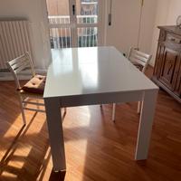 Tavolo bianco allungabile 140-190x90x78cm