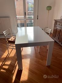Tavolo bianco allungabile 140-190x90x78cm