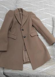 cappotto cammello sagomato con percentuale lana M