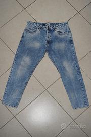 Jeans Blu Slavato Uomo Taglia 50