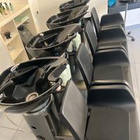 Vasche lavatesta per parrucchieri/barbieri