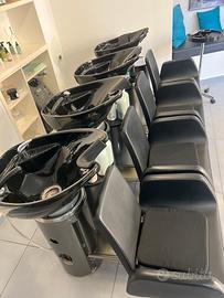 Vasche lavatesta per parrucchieri/barbieri