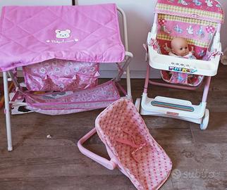 set bambola e accessori richiudibili