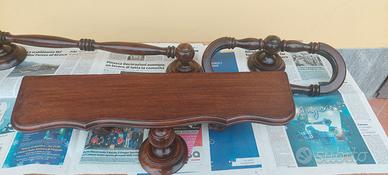 Accessori bagno in legno noce