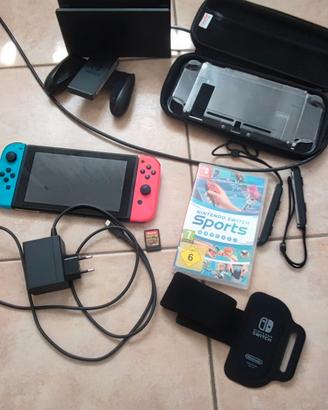 Nintendo Switch +gioco Minecraft +gioco Sport