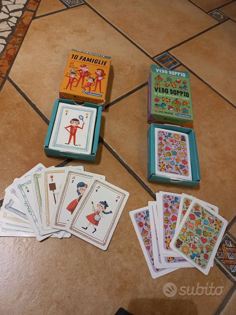 carte gioco Vedo Doppio & 10 Famiglie Clementoni - Tutto per i bambini In  vendita a Torino