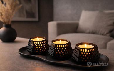 Portacandele stampato 3D colore personalizzabili