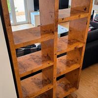 2 Librerie  art decó in finitura radica perfette